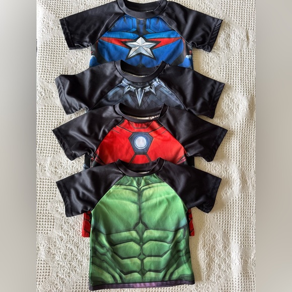 Marvel Other - Boys Marvel Avengers Cosplay Athletic T-shirt Bundle 3T